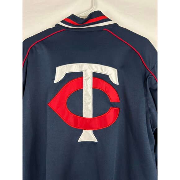 G-III Sports Gen. Merchandise Mens M Minnesota Twins Full-Zip Navy Blue Jacket - Picture 7 of 11